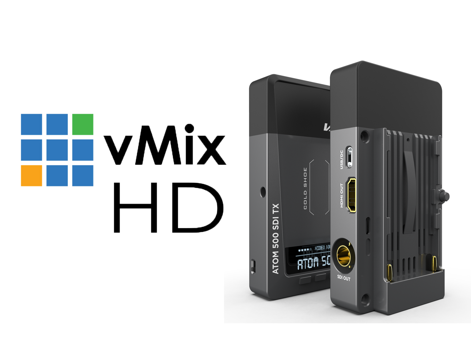 Vaxis ATOM 500 Wireless TX/RX Kit with vMix Basic HD.