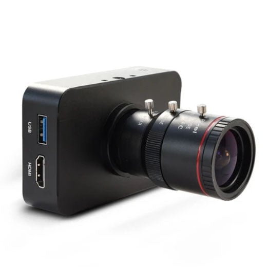 PTZCam POV-X 4Kp30 USB/HDMI Box Camera with 4-12mm Zoom Lens.