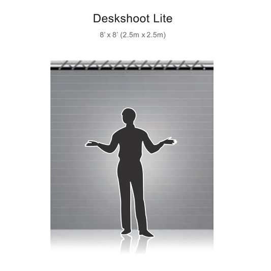 Reflecmedia 8'x8' Deskshoot Lite Standard Bundle with Medium Dual LiteRing.