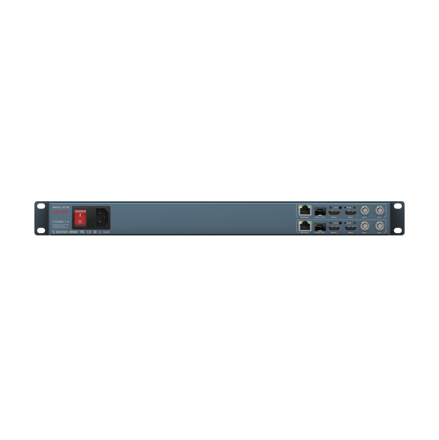 Science Image Flow Edge 2CH - 2-channel 1U Rack-mount 4K Up/Down/Cross Converter.