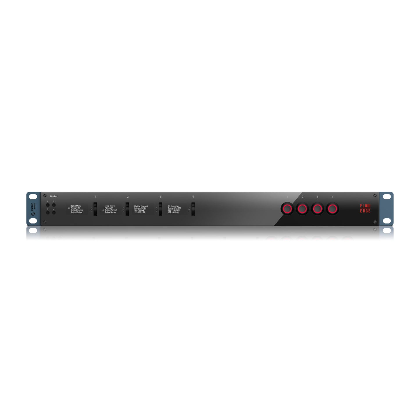 Science Image Flow Edge G 2CH - 2-channel 1U Rack-mount 4K Up/Down/Cross Converter with Genlock