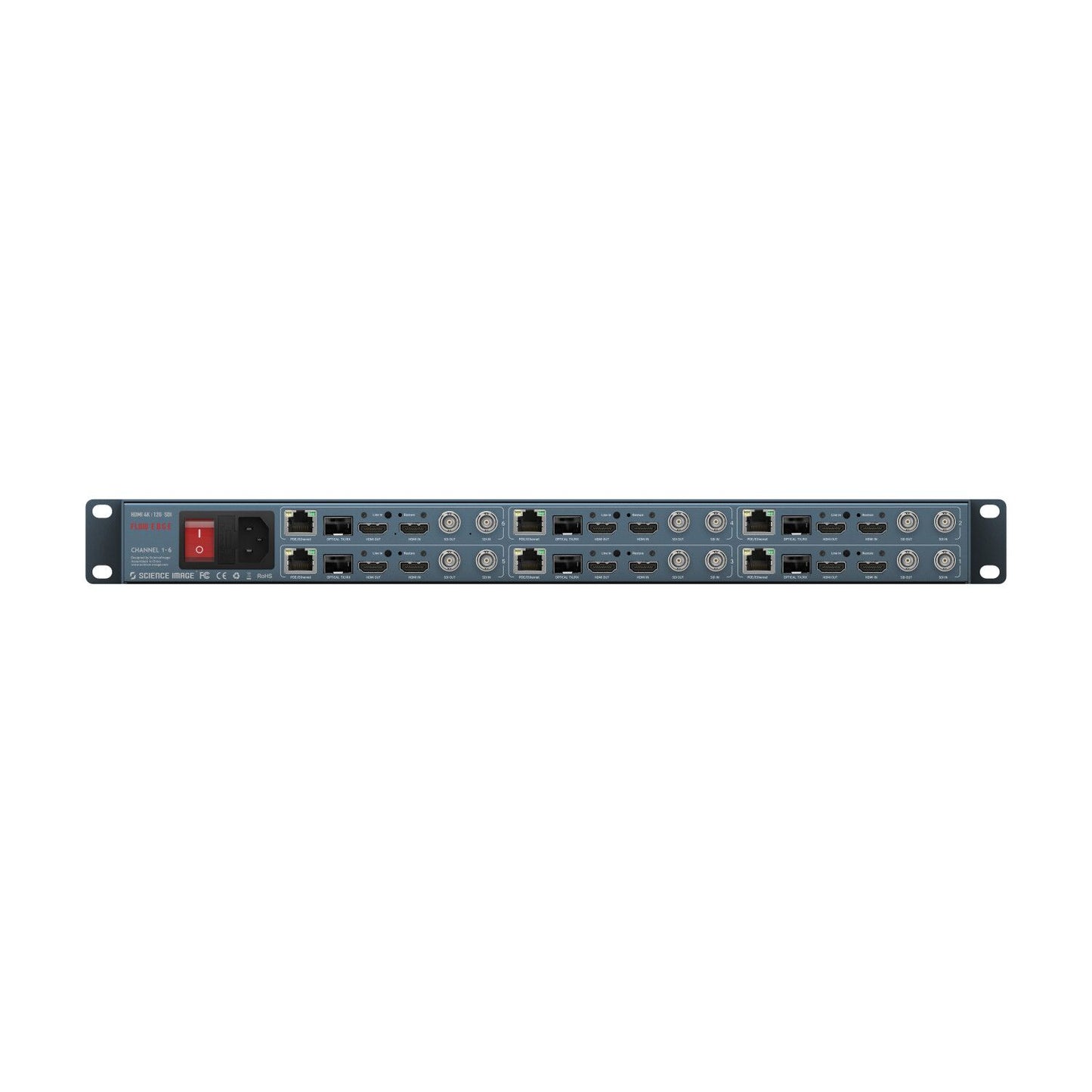 Science Image Flow Edge 6CH - 6-channel 1U Rack-mount 4K Up/Down/Cross Converter