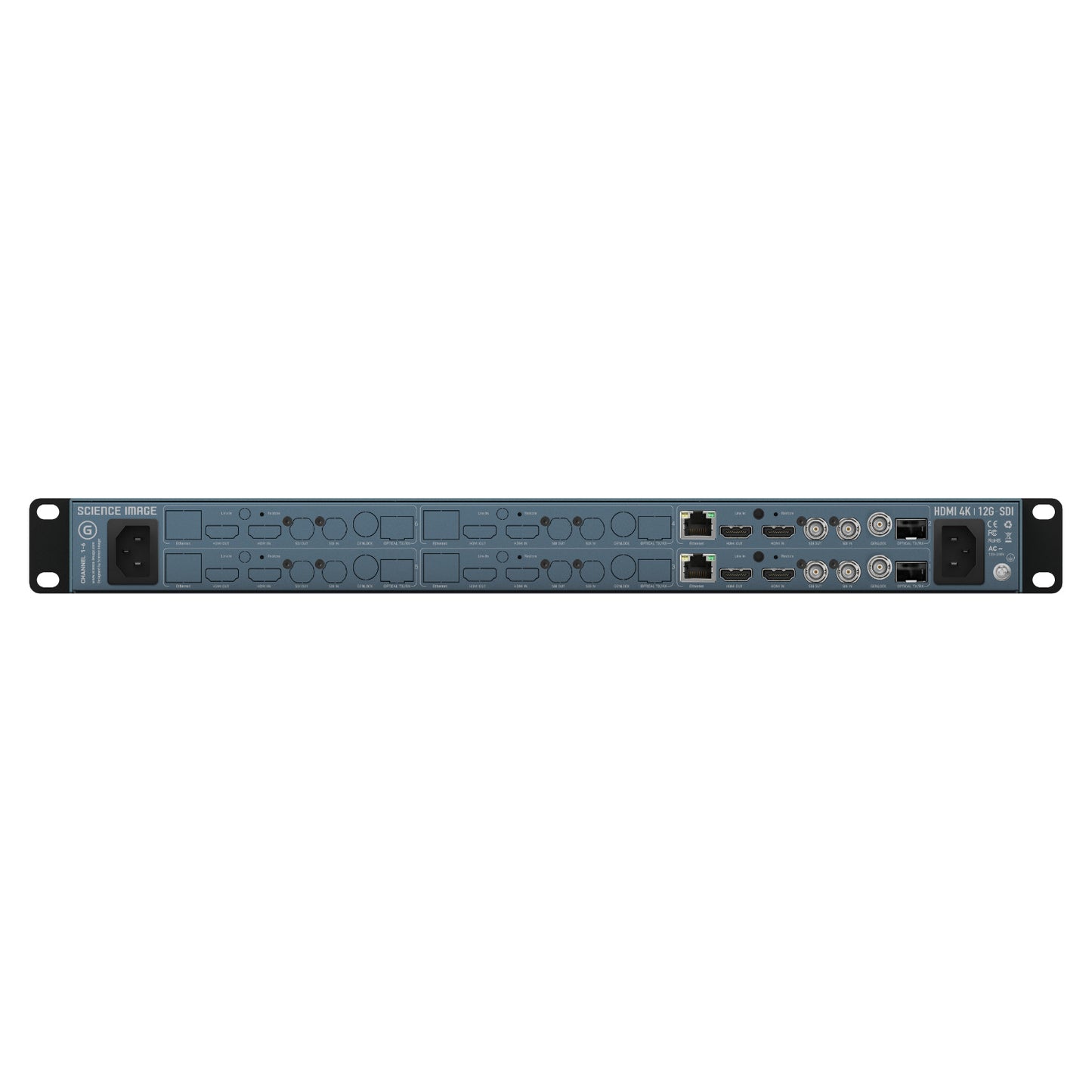 Science Image Flow Edge G 2CH - 2-channel 1U Rack-mount 4K Up/Down/Cross Converter with Genlock