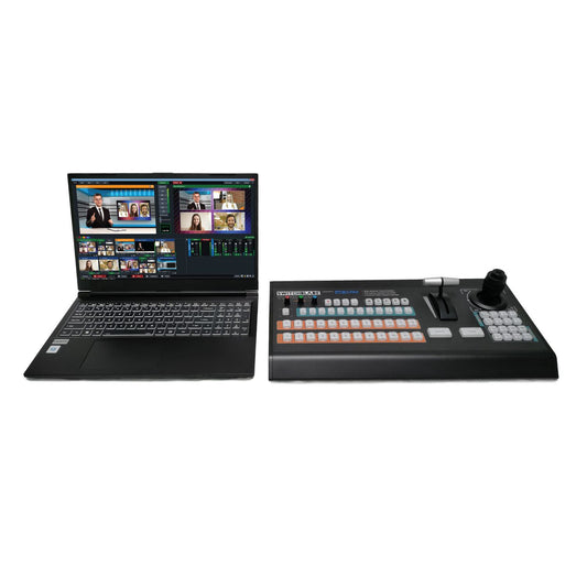 Switchblade Flyte Laptop Production System with vMix 4K, 4 HDMI Inputs, VMC12 PLUS Controller.