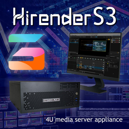 Switchblade LPU4 S3 - 4U media server powered by enlightV Hirender S3.