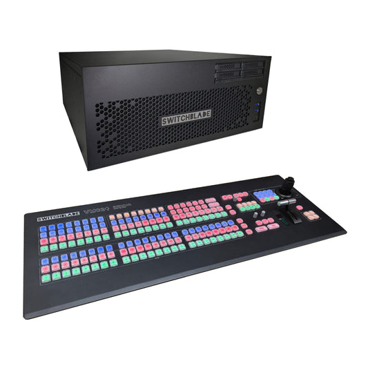 Switchblade LPU4 Elite 24 24-channel Production Switcher Bundle with VMC24 Control Panel.