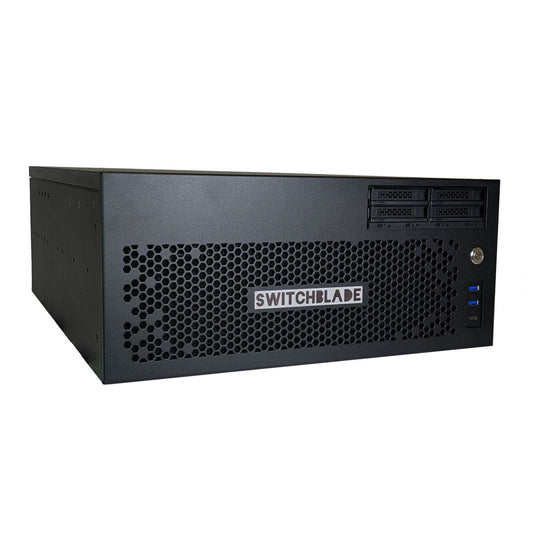 Switchblade LPU4 Elite - 4U Rackmount vMix Production Switcher with 4x 4KP60 12G-SDI Bi-Directional Channels.