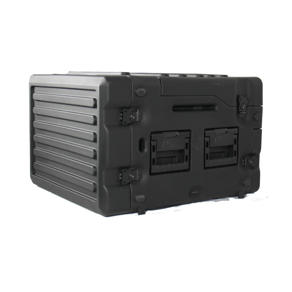 Switchblade GoRack 422 - Portable Broadcasting 4U Rack Case with 21.5-inch Monitor and Control Panel Workspace