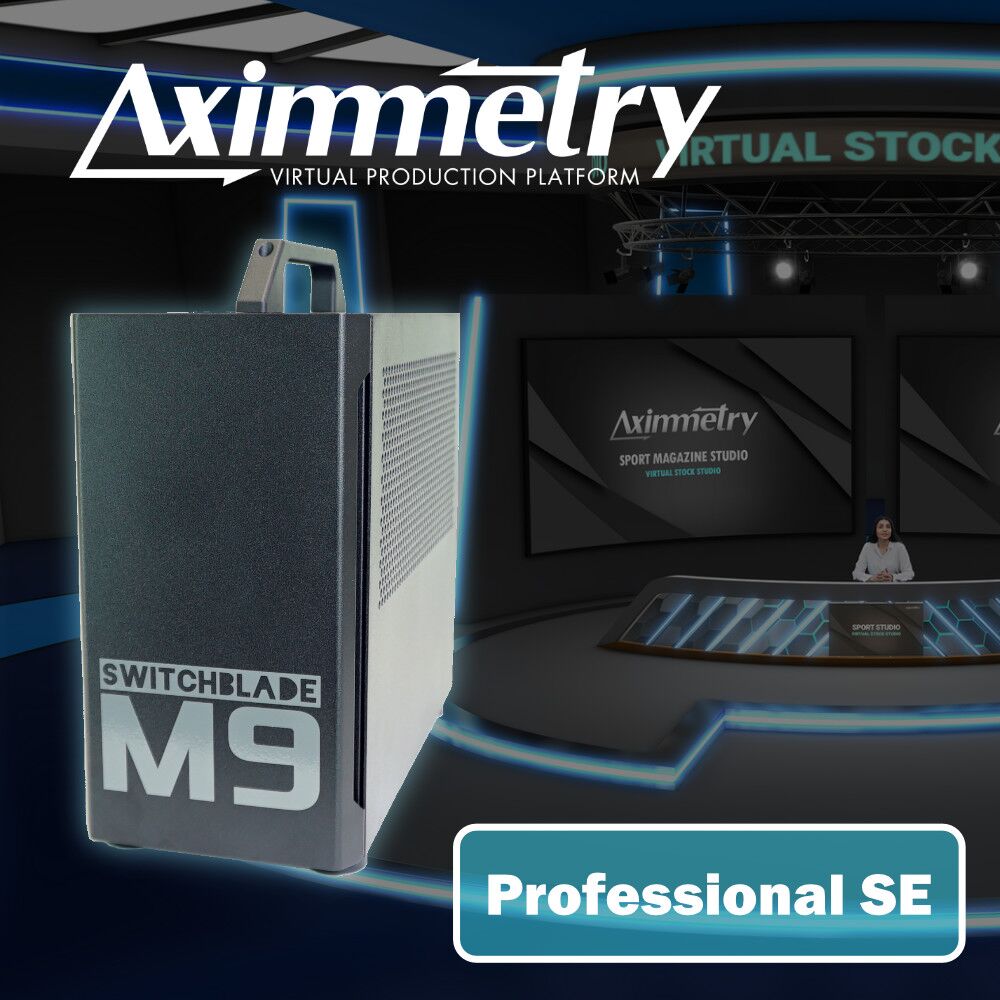 Switchblade M9 Virtual Production Workstation with Aximmetry Professional SE