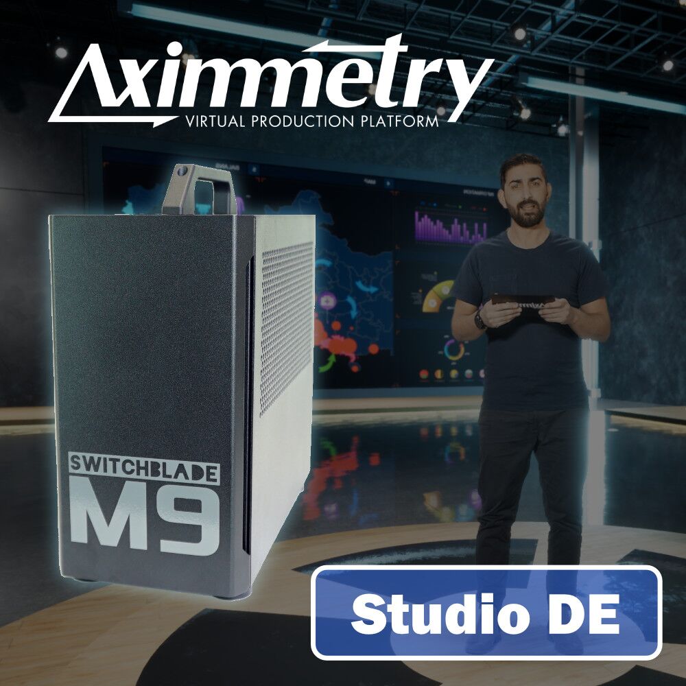 Switchblade M9 Virtual Production Workstation with Aximmetry Studio DE (1 Year No Watermark).