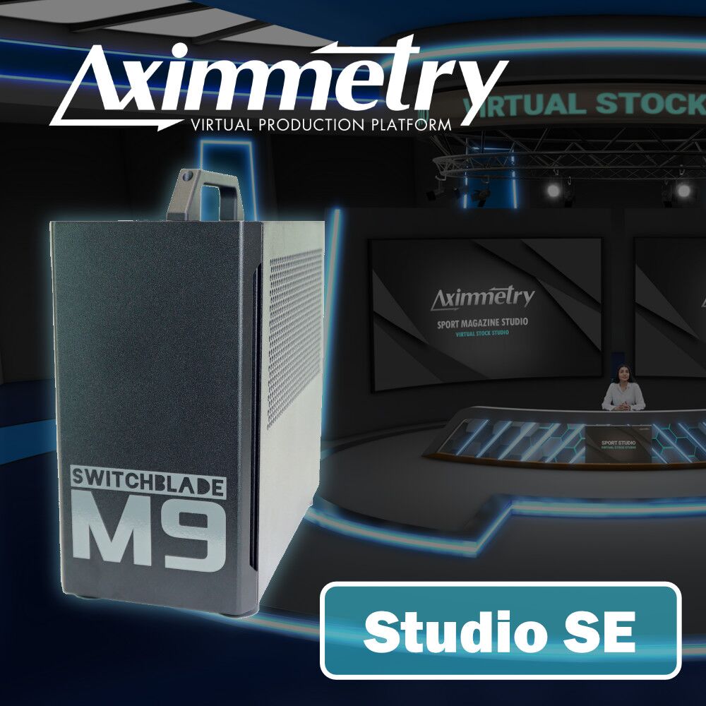 Switchblade M9 Virtual Production Workstation with Aximmetry Studio SE (1 Year No Watermark)