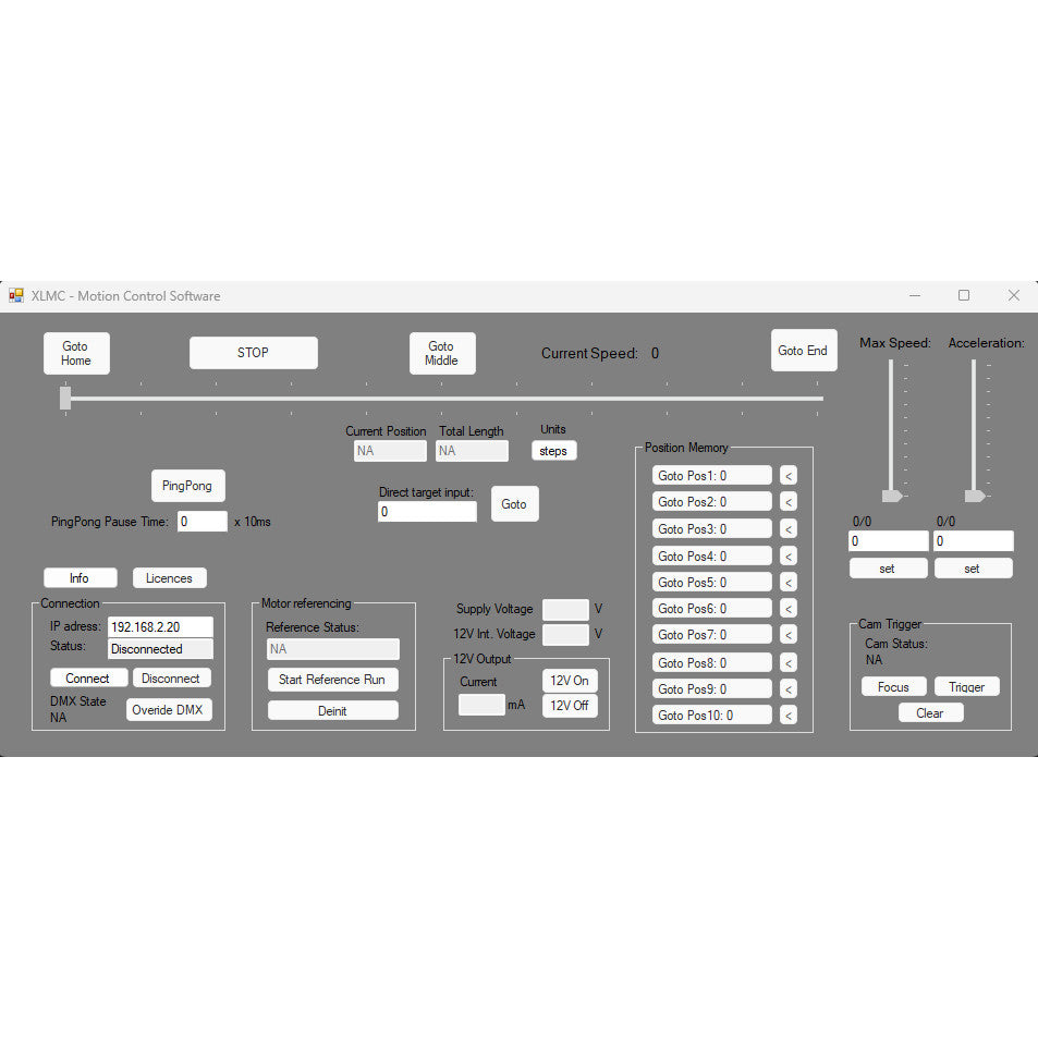 Waterbird Ethernet Motion Control Software License
