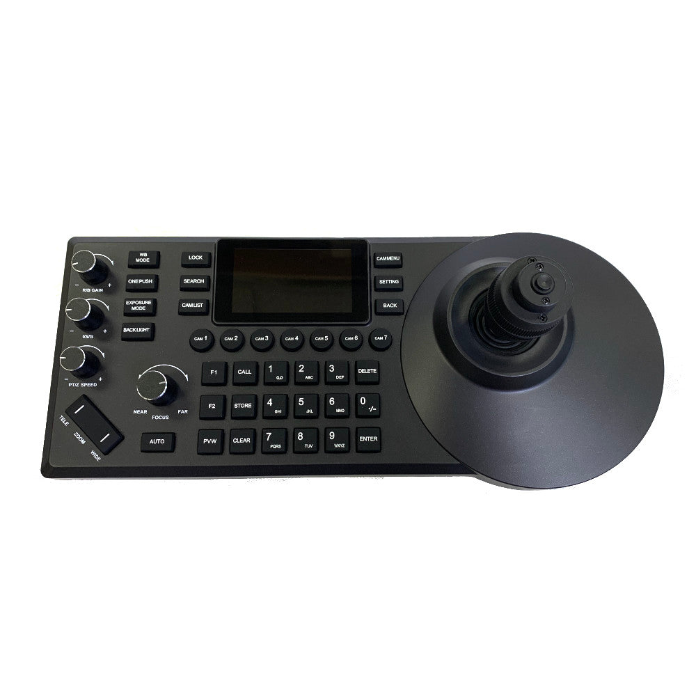 2 Camera Controller Bundle with Two (2) AIDA Imaging PTZ-NDI3-X20B (Black) 120FPS AI Auto-tracking Cameras and NDI PTZ Controller
