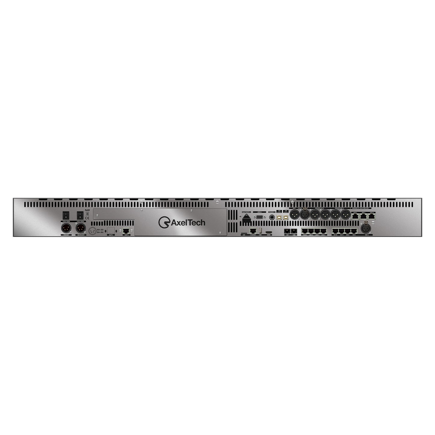 Axel Oxygen 3000 Plus Digital Broadcast 16 Fader Audio Console with Two Audio Interface Cards and 16 Channel Dante Interface