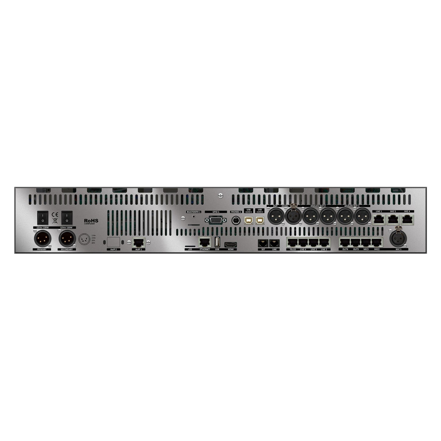 Axel Oxygen 3000 Plus Digital Broadcast 8 Fader Audio Console with 16 Channel Dante Interface