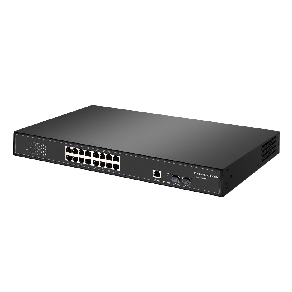 PTZCam 16-port Gigabit Ethernet POE Network Switch for Live Streaming
