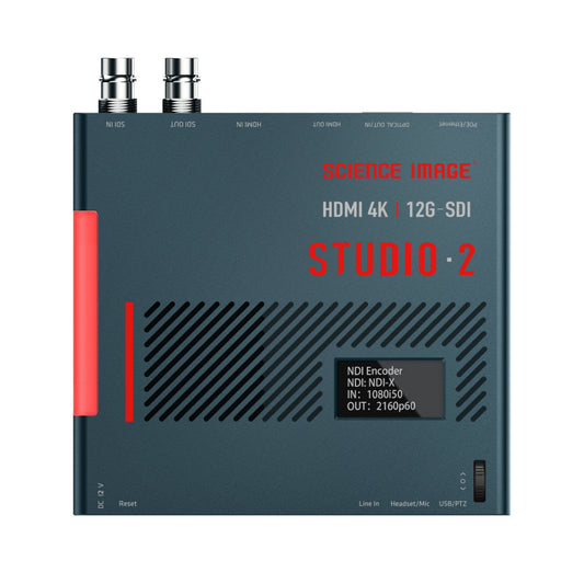 Science Image Studio 2 - Bi-Directional 4K SDI / HDMI Full NDI Encoder/Decoder.