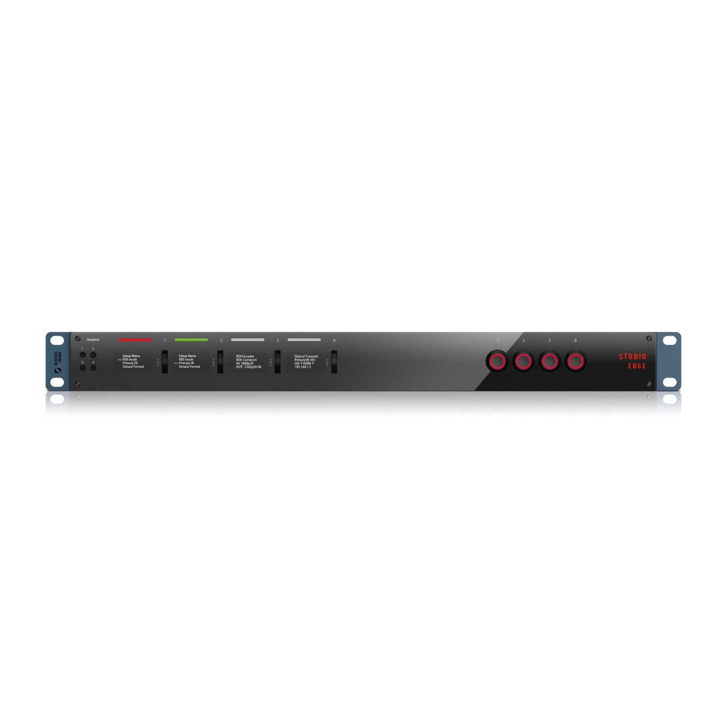 Science Image Studio Edge G 4CH - 4-channel 1U Rack-mount 4K SDI / HDMI Full NDI Converter with Genlock