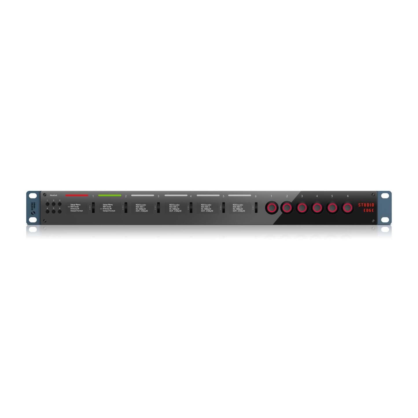 Science Image Studio Edge G 6CH - 6-channel 1U Rack-mount 4K SDI / HDMI Full NDI Converter with Genlock