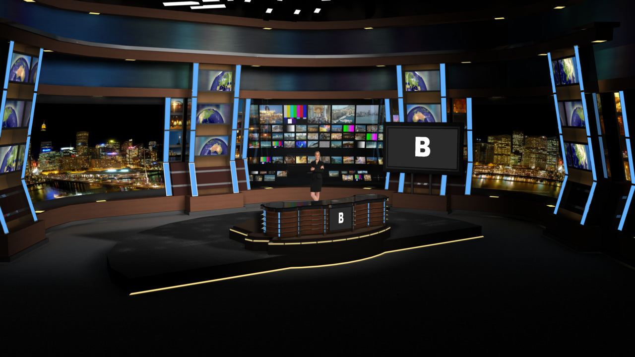 VirtualSetWorks - Five 3D Virtual Sets for Aximmetry and Unreal Engine