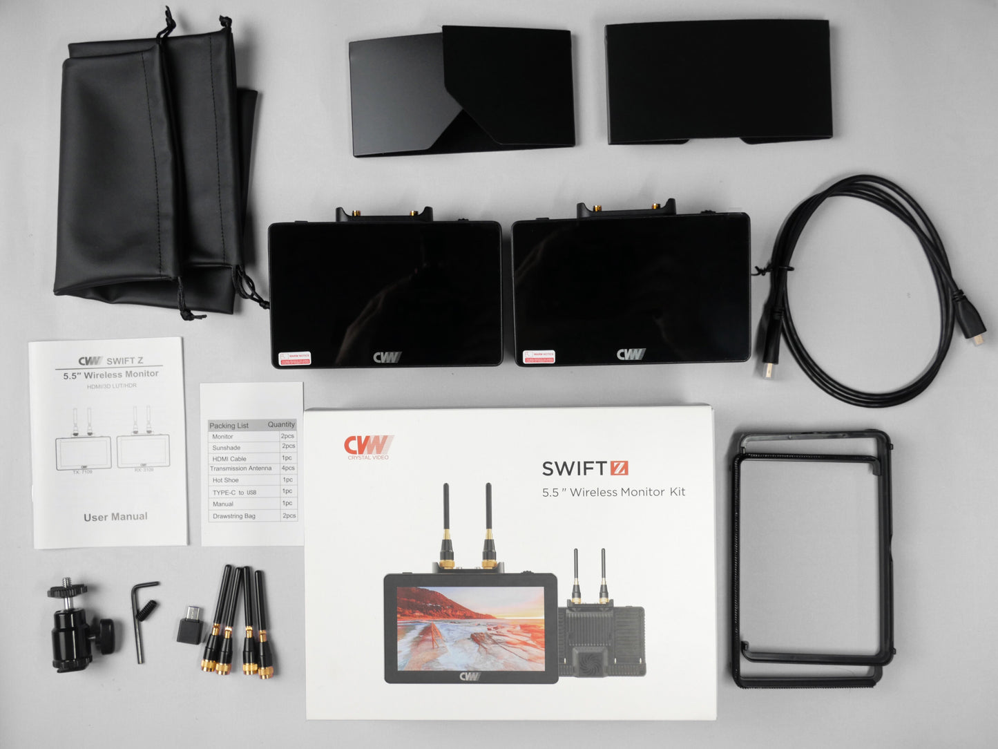 CVW Swift Z - Wireless 5.5-in Touch-screen Monitor Transmitter and Receiver Kit