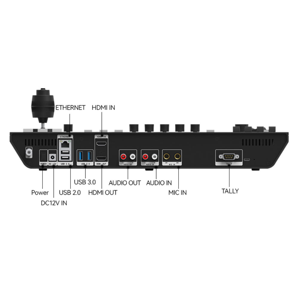 PTZCam Switch N8 - 8-channel NDI|HX2 Switcher and PTZ Controller.