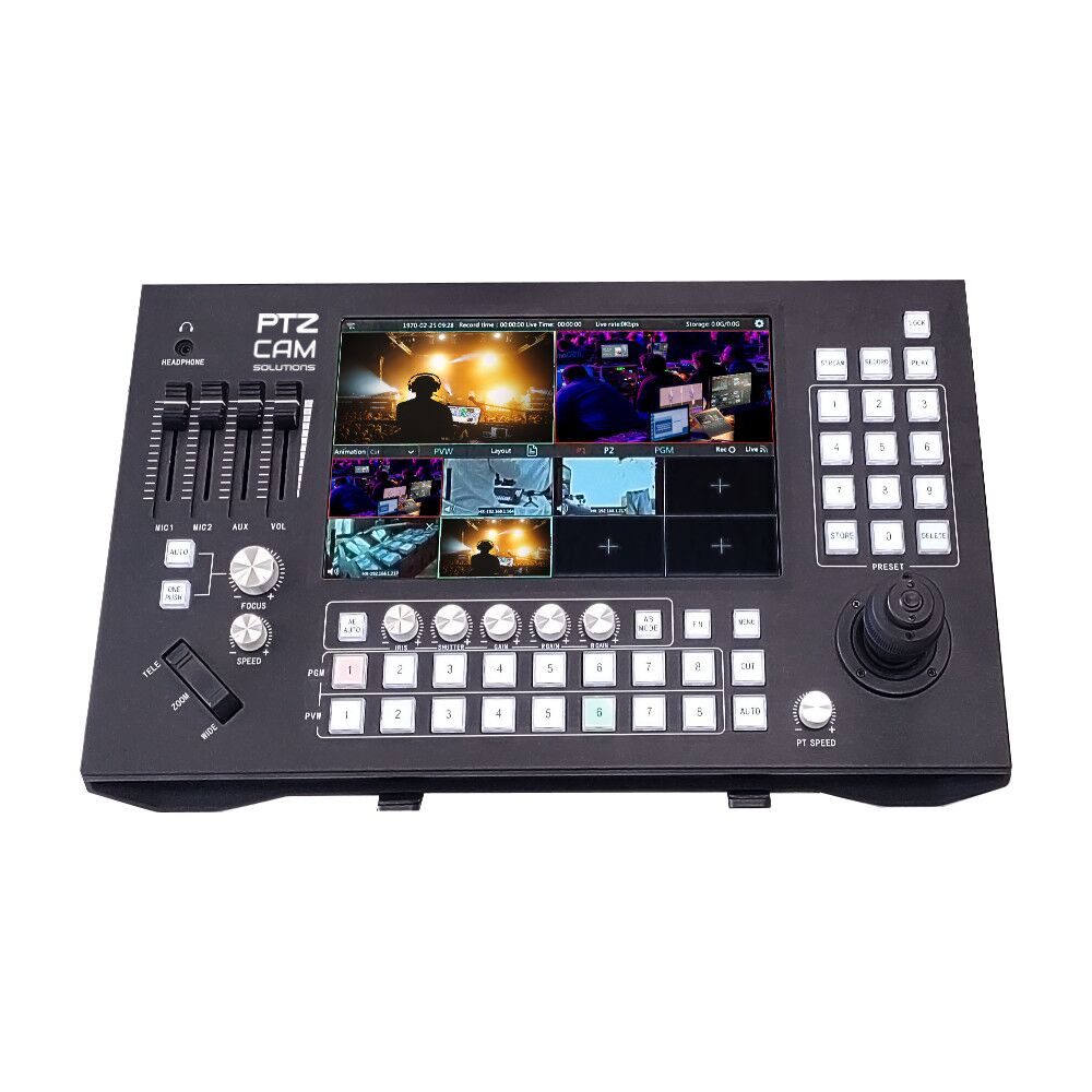 PTZCam Switch N8 - 8-channel NDI|HX2 Switcher and PTZ Controller.