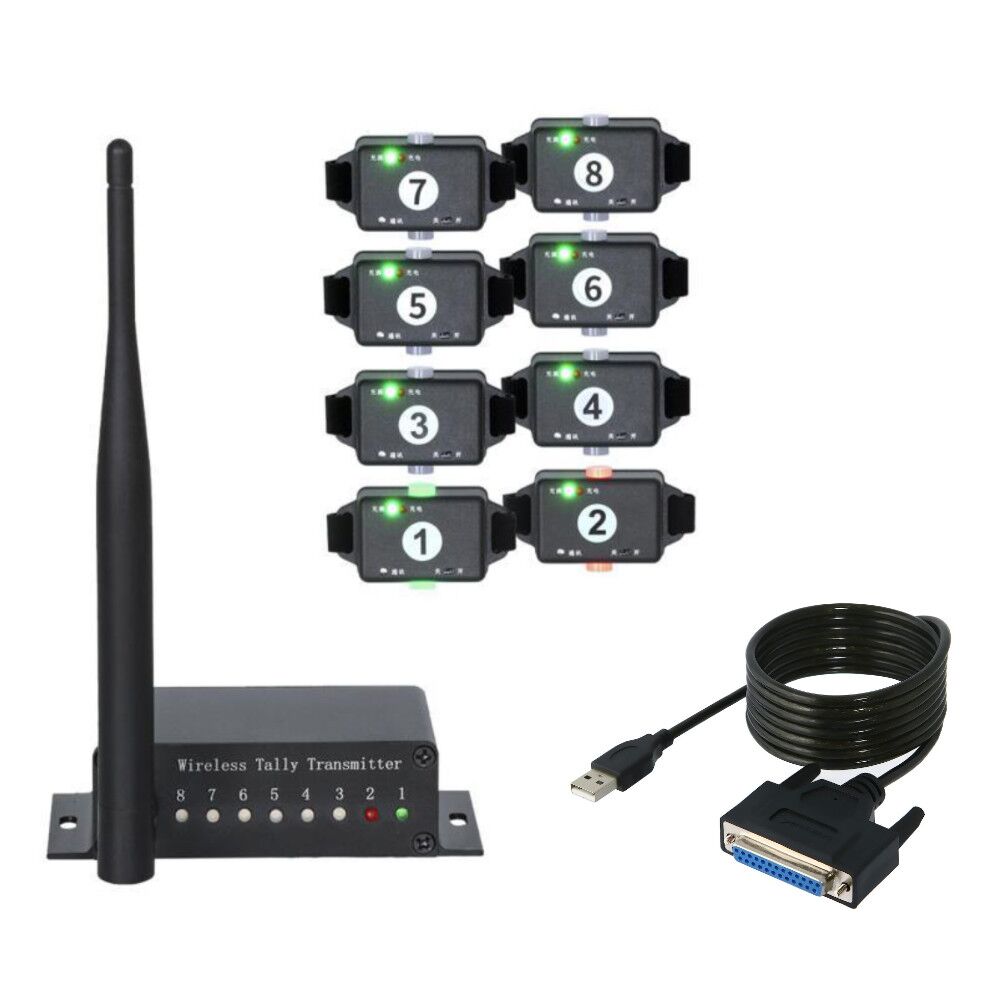 PTZCam TALLY8 vMix - 8-camera wireless tally system for vMix.