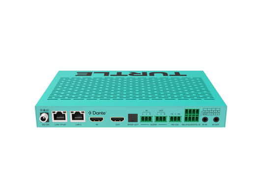 Turtle CHAZY 4K TX - HDMI 2.0 to Dante AV-A and JPEG 2000 Encoder.