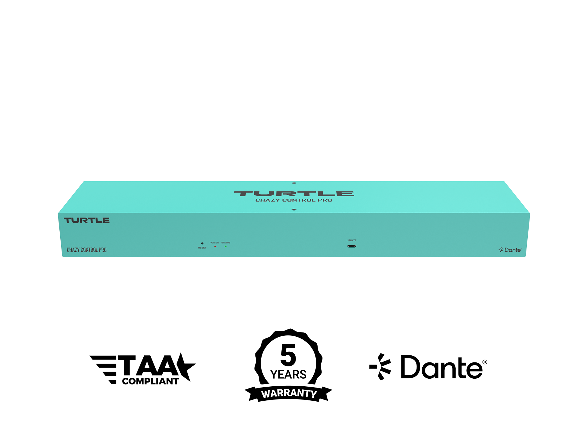 Turtle AV CHAZY CONTROL PRO. Central Management Box for CHAZY 4K AV over IP series.