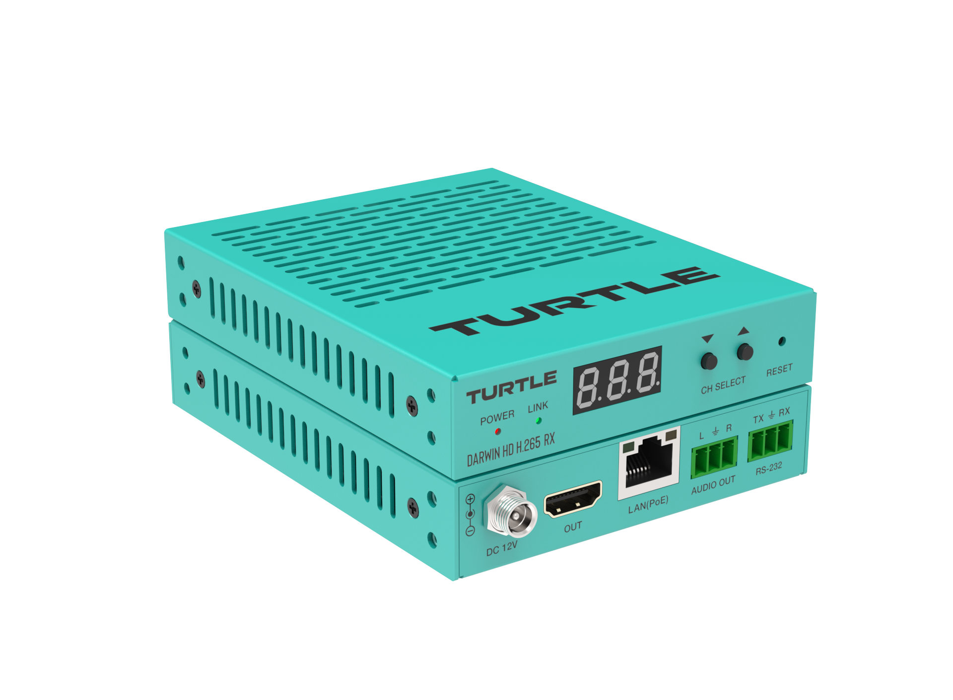 Turtle DARWIN HD H.265 RX - H.265 to HDMI Decoder Receiver.