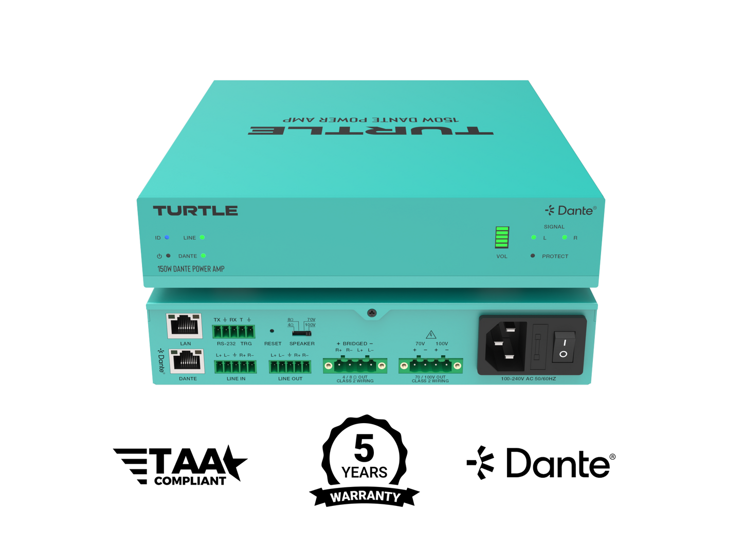 Turtle Dante Network Power Amplifier