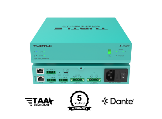 Turtle Dante Network Power Amplifier.