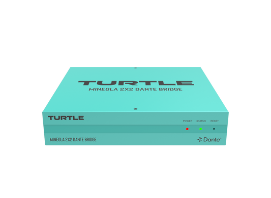 Turtle Mineola 2x2 Dante Audio Bridge.