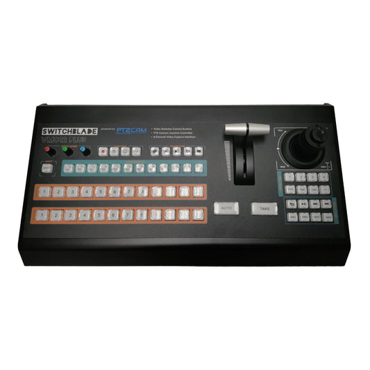 Switchblade VMC12 PLUS - vMix Control Surface with 4-Input HDMI Thunderbolt Capture Interface.