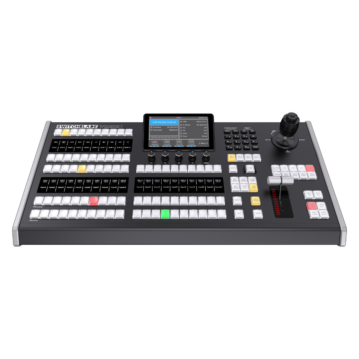Switchblade LPU4 4U vMix 4K 16-channel SDI Production Switcher with VMC20 Control Surface
