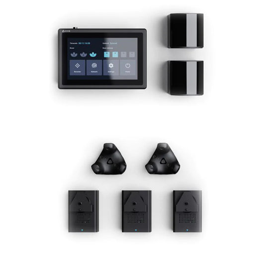 Virtual Production Bundle - Rack Workstation with Aximmetry Software, VIVE Mars CamTrack, and Five Virtual Sets.