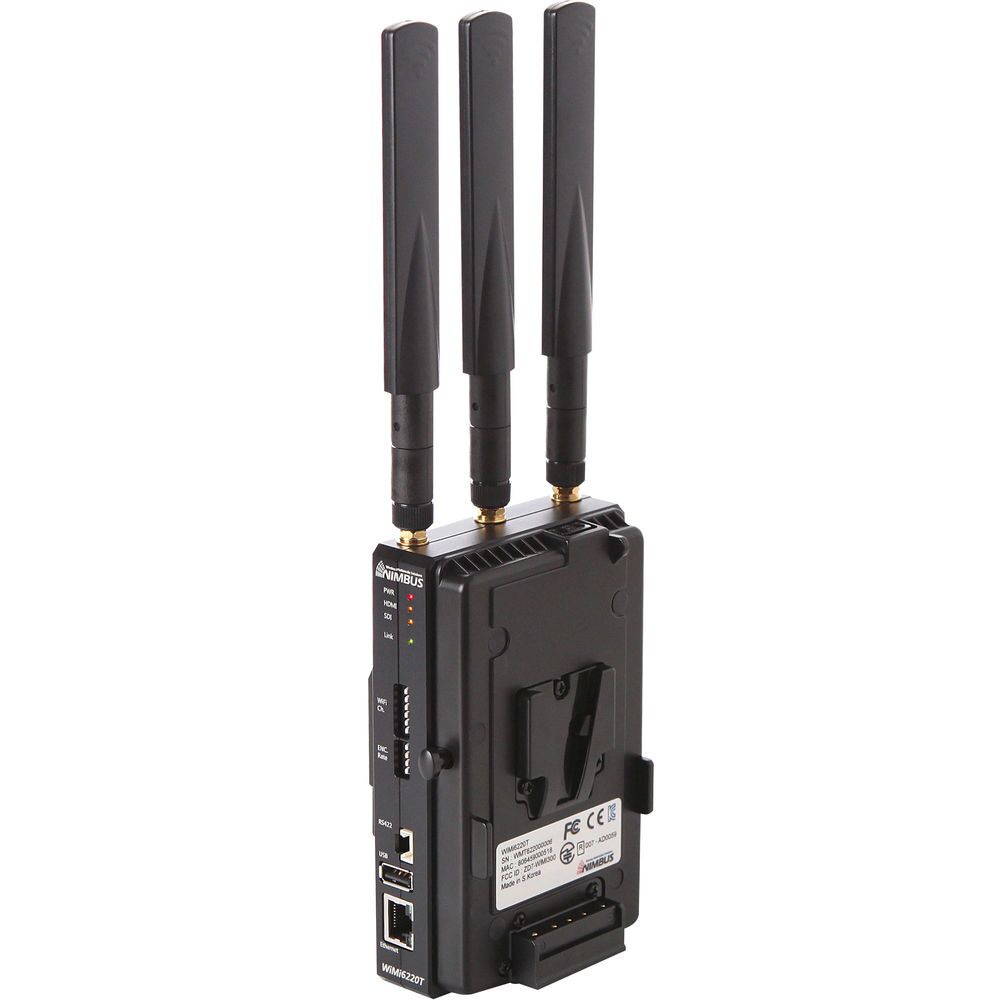 Nimbus WiMi6220 Wireless HD/3G-SDI / HDMI H.264 Encoder/TX & Decoder/RX Set (V-Mount)