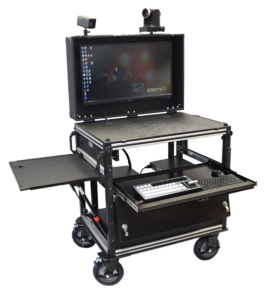 Switchblade MPC (Mobile Production Cart) Tier 1 Bundle with vMix 4K 4-input SDI Switcher.