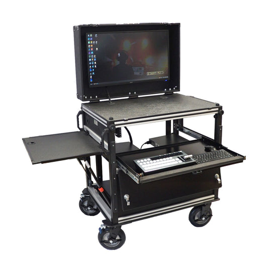 Switchblade MPC (Mobile Production Cart) Tier 2 Bundle with vMix 4K 8-input SDI Switcher.