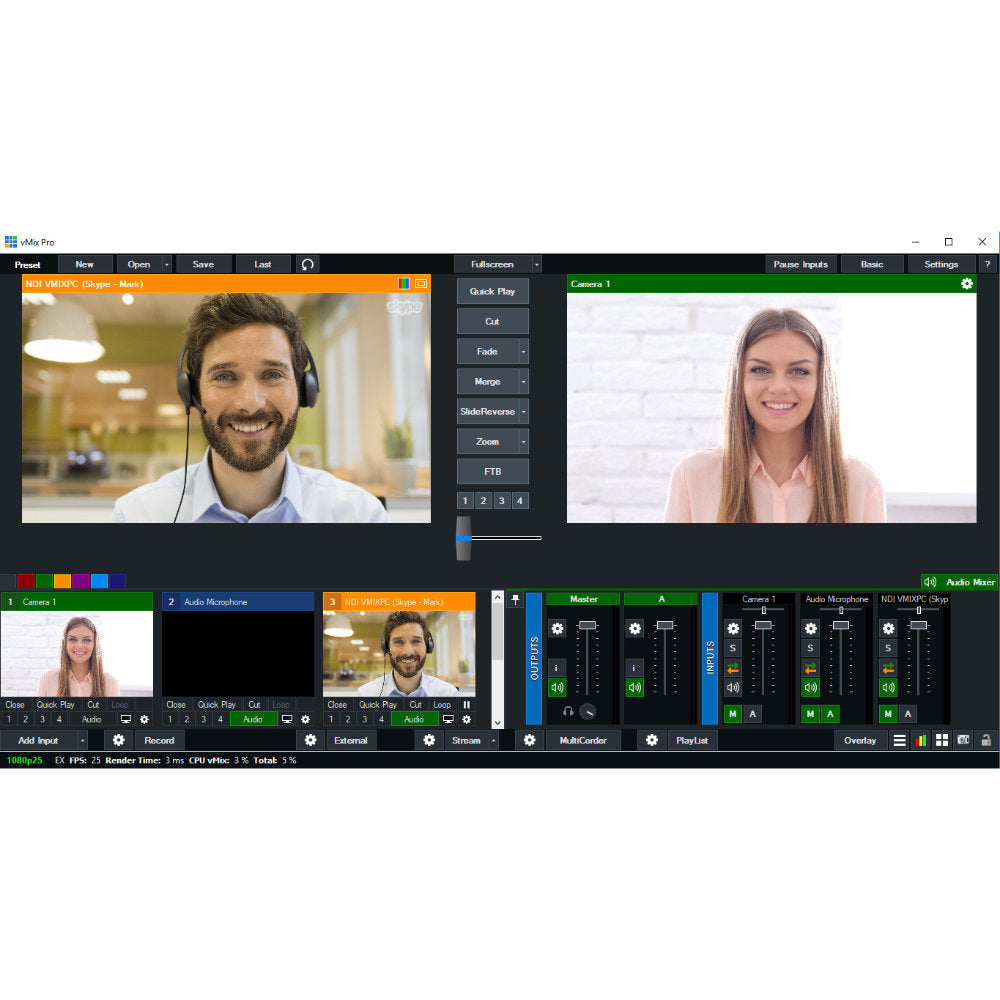 PTZCam HDMI-to-USB Capture Dongle with vMix HD