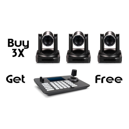 PTZCam 3 PTZ Camera Bundle with Brackets and Control Surface.