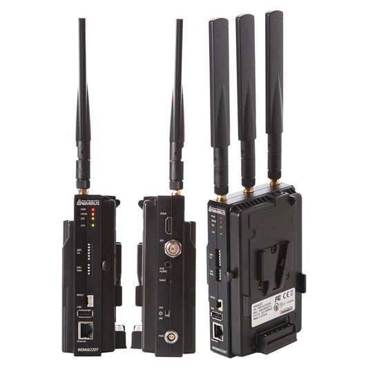 Nimbus WiMi6220 Wireless HD/3G-SDI / HDMI H.264 Encoder/TX and Decoder/RX Set (Gold Mount)