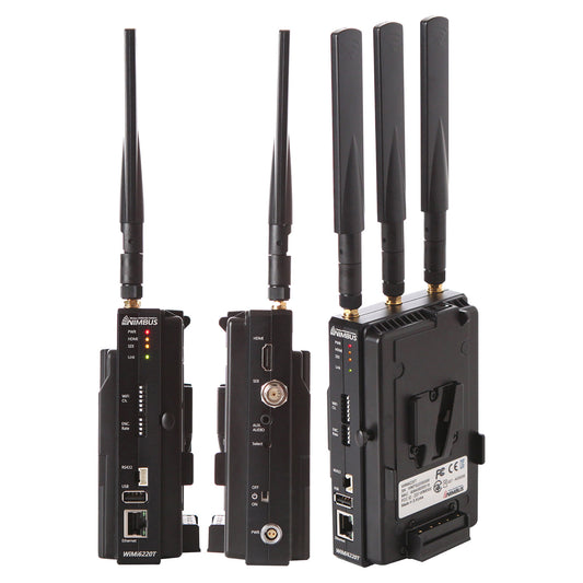 Nimbus WiMi6220 Wireless HD/3G-SDI / HDMI H.264 Encoder/TX & Decoder/RX Set (Gold Mount)