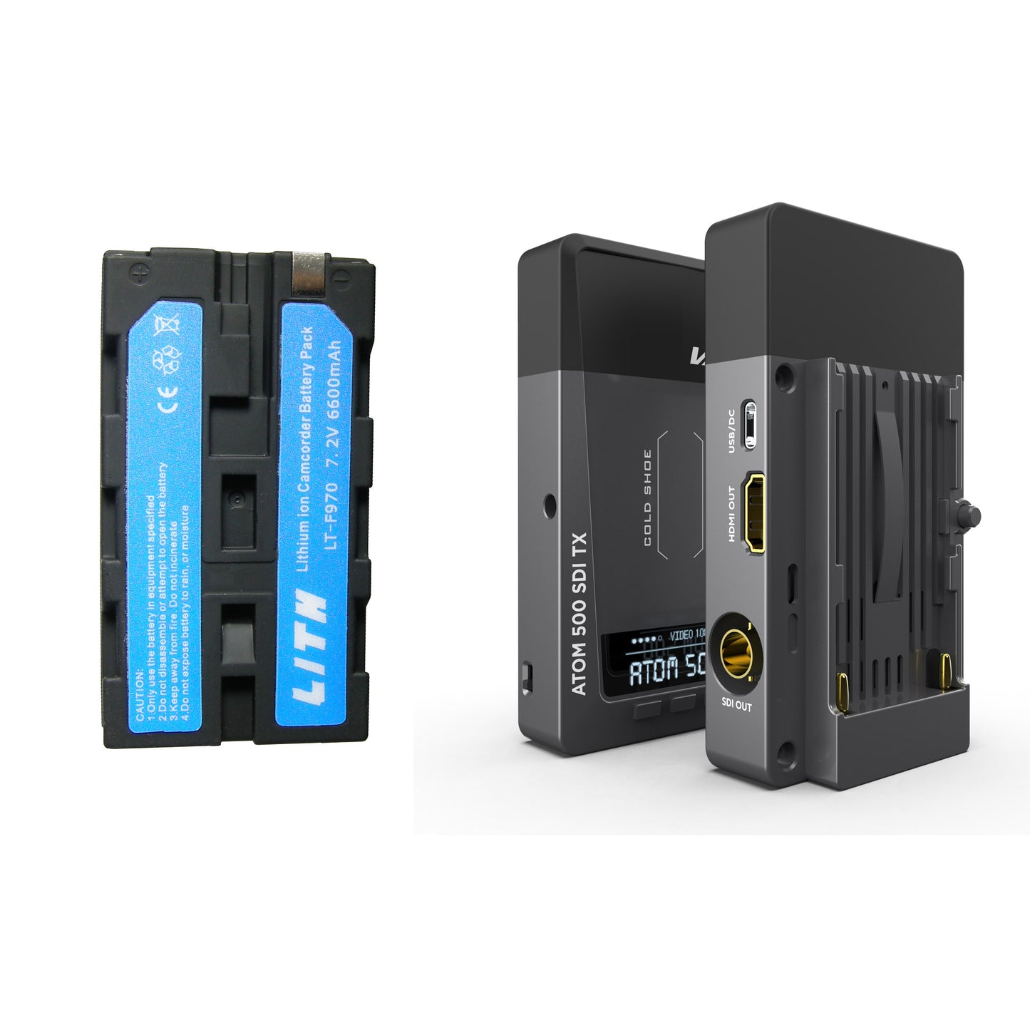 Vaxis ATOM 500 NPF - Wireless Transmitter & Receiver with Free Battery Bundle