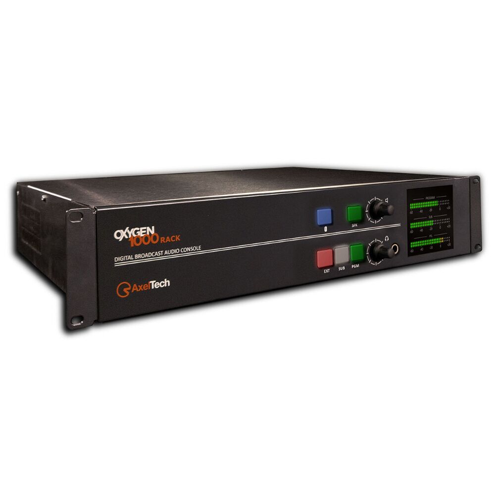 Axel Oxygen 1000 BT Digital Broadcast Console Rack with 8 Channel Dant ...