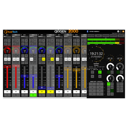 Axel Oxygen 2000 5M BT Digital Broadcast Audio Console with 8CH Dante Interface