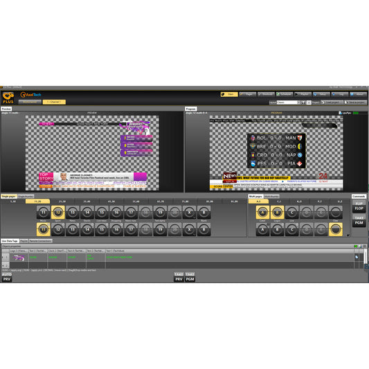 Axel CG Plus Broadcast Graphics Software - 2-Channel License