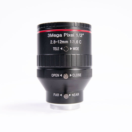 AIDA Imaging HD Varifocal 2.8-12mm Manual Iris CS Mount Lens
