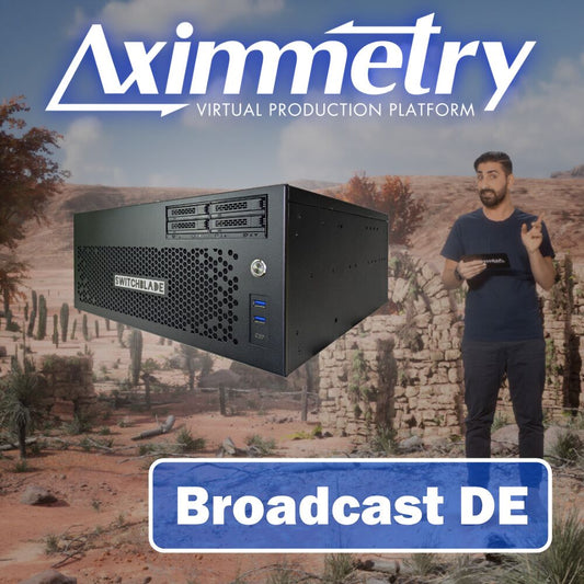 Switchblade LPU4 Virtual Production Workstation with Aximmetry Broadcast DE